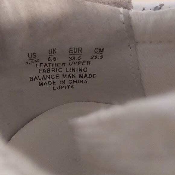 - Sam Elderman White Leather Sneakers - Picture 8 of 8